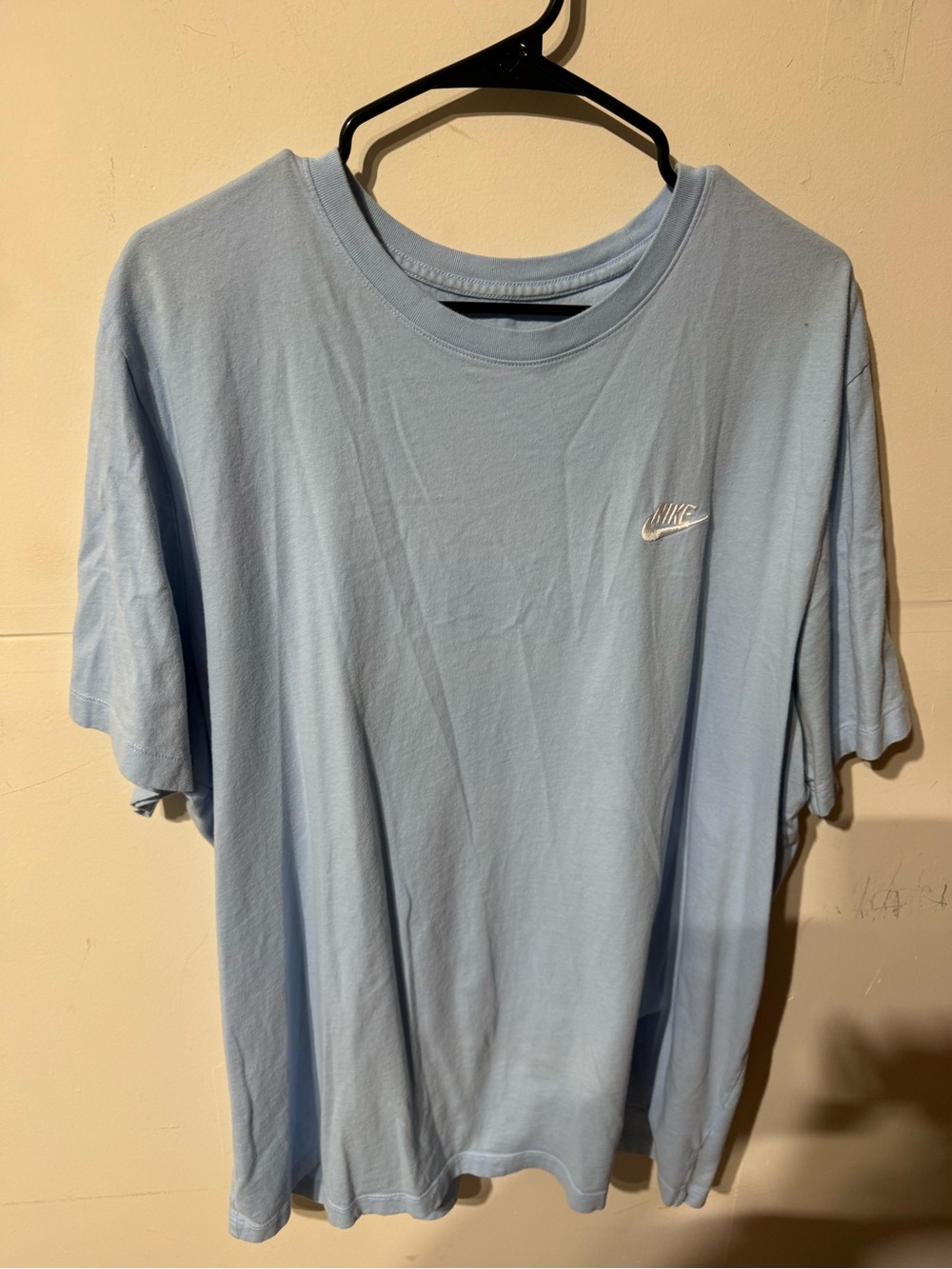Nike Men's Light Blue Crewneck T-Shirt